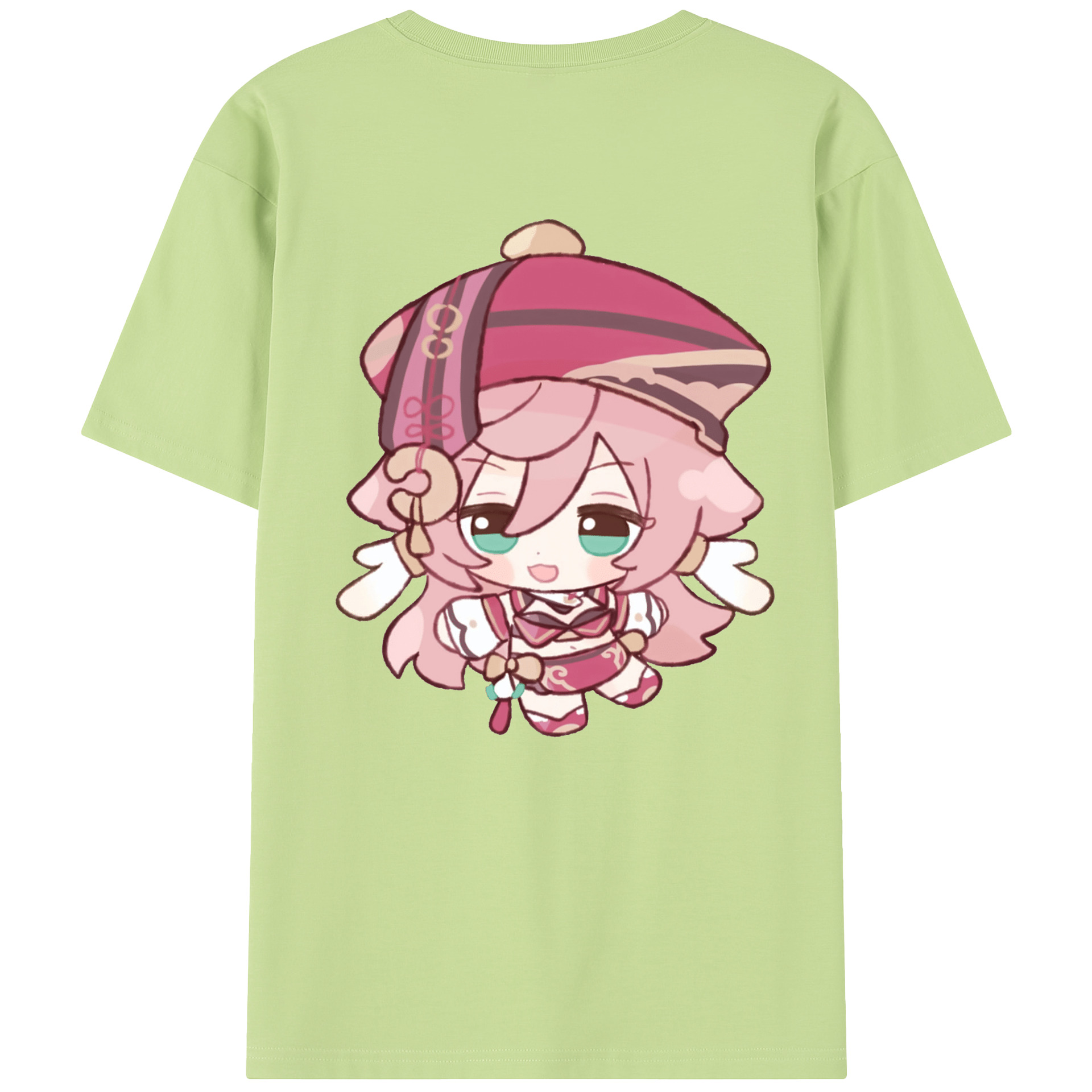 げんし神 ヤンフェイ genshin Yanfei 綿100％半袖Tシャツ（背面プリント）